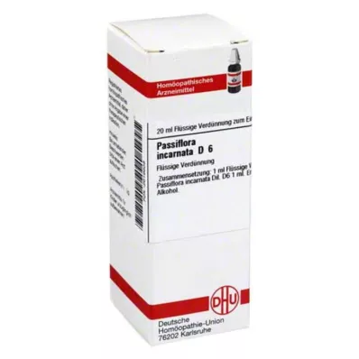 PASSIFLORA INCARNATA D 6 Verdunning, 20 ml PASSIFLORA INCARNATA D 6 Verdunning, 20 ml