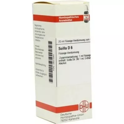 SCILLA D 6 Verdunning, 20 ml SCILLA D 6 Verdunning, 20 ml