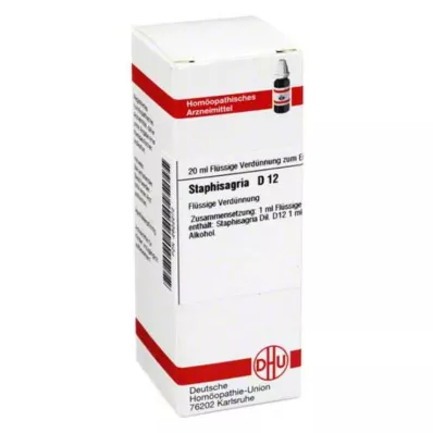 STAPHISAGRIA D 12 Verdunning, 20 ml STAPHISAGRIA D 12 Verdunning, 20 ml