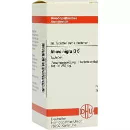 ABIES NIGRA D 6 tabletten, 80 stuks