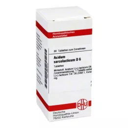 ACIDUM SARCOLACTICUM D 6 tabletten, 80 stuks