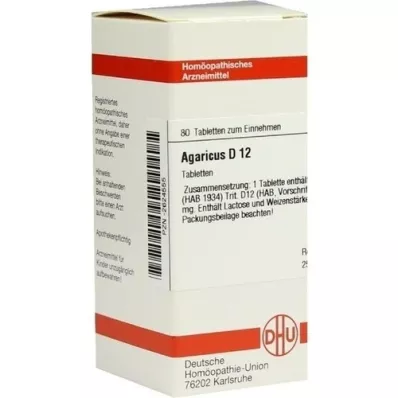 AGARICUS D 12 tabletten, 80 stuks