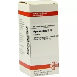 AGNUS CASTUS D 12 tabletten, 80 st