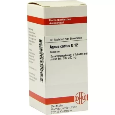 AGNUS CASTUS D 12 tabletten, 80 st