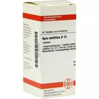 APIS MELLIFICA D 12 tabletten, 80 stuks