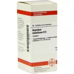 ARGENTUM METALLICUM D 6 tabletten, 80 stuks