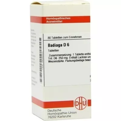BADIAGA D 6 tabletten, 80 stuks