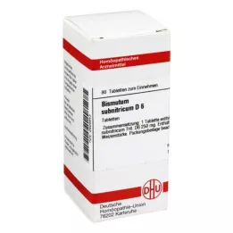 BISMUTUM SUBNITRICUM D 6 tabletten, 80 stuks