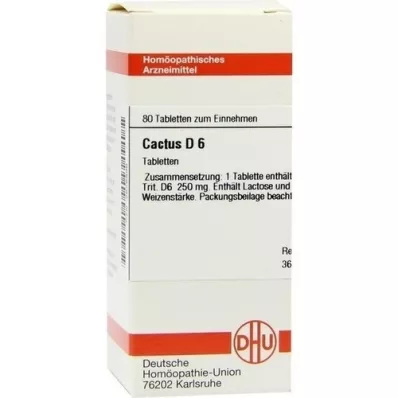 CACTUS D 6 tabletten, 80 stuks