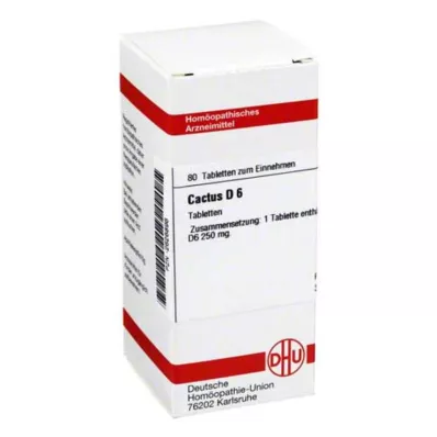 CACTUS D 6 tabletten, 80 stuks