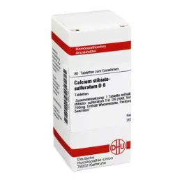 CALCIUM STIBIATO sulphuratum D 6 tabletten, 80 st
