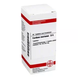 CARDUUS MARIANUS D 6 tabletten, 80 stuks
