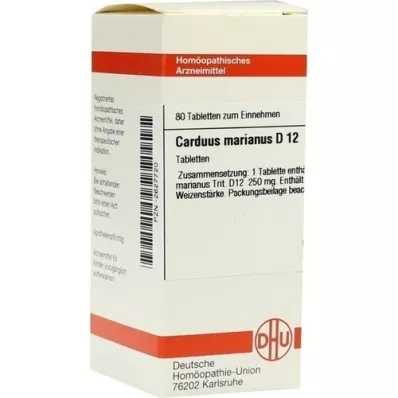 CARDUUS MARIANUS D 12 tabletten, 80 stuks