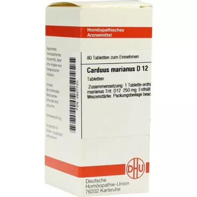 CARDUUS MARIANUS D 12 tabletten, 80 stuks CARDUUS MARIANUS D 12 tabletten, 80 stuks