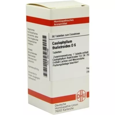 CAULOPHYLLUM THALICTROIDES D 6 tabletten, 80 stuks