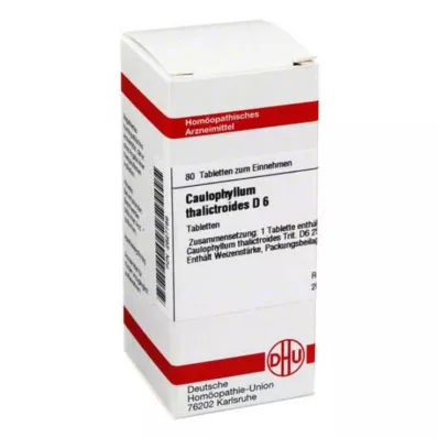CAULOPHYLLUM THALICTROIDES D 6 tabletten, 80 stuks CAULOPHYLLUM THALICTROIDES D 6 tabletten, 80 stuks