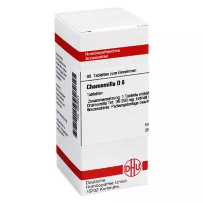 CHAMOMILLA D 6 tabletten, 80 stuks