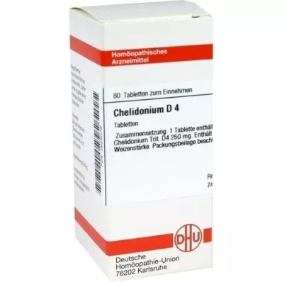 CHELIDONIUM D 4 tabletten, 80 st