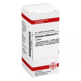 CHININUM SULFURICUM D 4 tabletten, 80 st