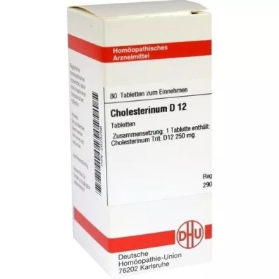 CHOLESTERINUM D 12 tabletten, 80 stuks