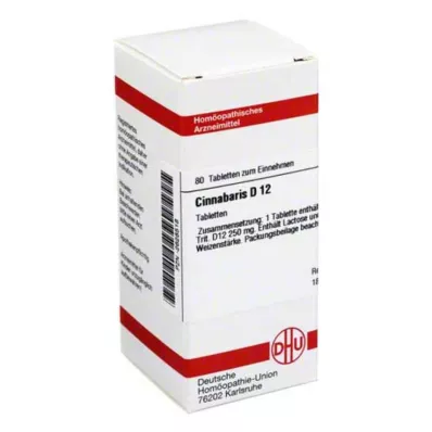 CINNABARIS D 12 tabletten, 80 stuks