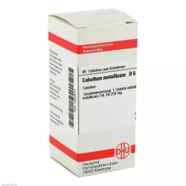 COBALTUM METALLICUM D 6 tabletten, 80 stuks
