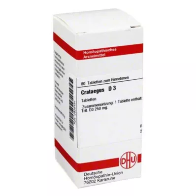 CRATAEGUS D 3 tabletten, 80 st