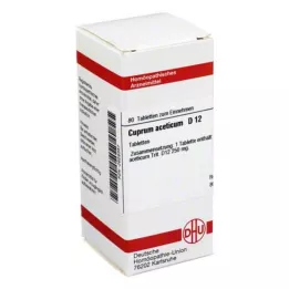 CUPRUM ACETICUM D 12 tabletten, 80 stuks