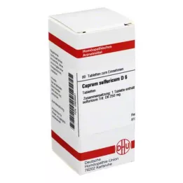 CUPRUM SULFURICUM D 6 tabletten, 80 stuks