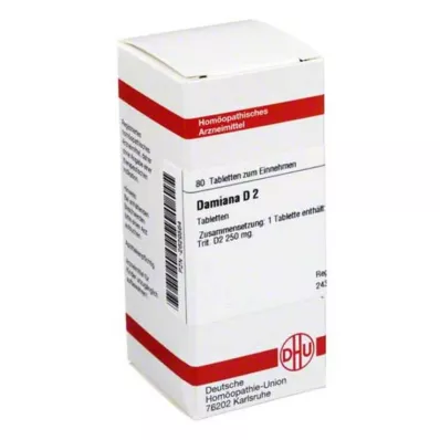 DAMIANA D 2 tabletten, 80 st
