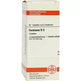 DAMIANA D 3 tabletten, 80 st