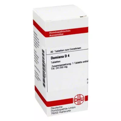DAMIANA D 4 tabletten, 80 st