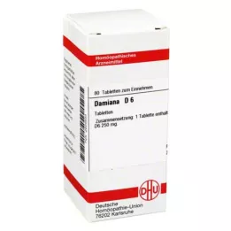 DAMIANA D 6 tabletten, 80 stuks