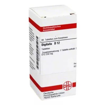 DIGITALIS D 12 tabletten, 80 stuks DIGITALIS D 12 tabletten, 80 stuks