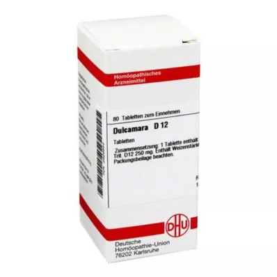 DULCAMARA D 12 tabletten, 80 stuks DULCAMARA D 12 tabletten, 80 stuks