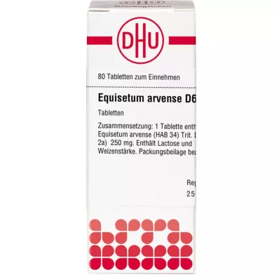 EQUISETUM ARVENSE D 6 tabletten, 80 stuks