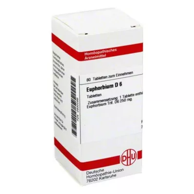 EUPHORBIUM D 6 tabletten, 80 stuks