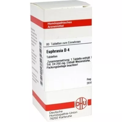 EUPHRASIA D 4 tabletten, 80 st