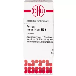 FERRUM METALLICUM D 30 tabletten, 80 st