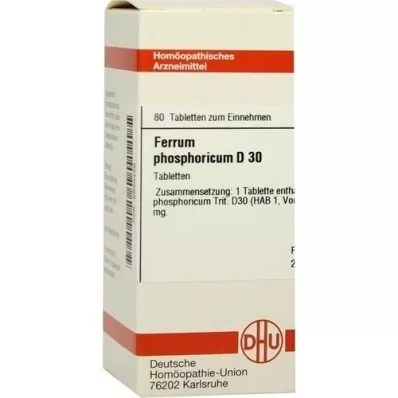 FERRUM PHOSPHORICUM D 30 tabletten, 80 st