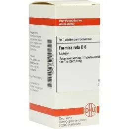 FORMICA RUFA D 6 tabletten, 80 stuks
