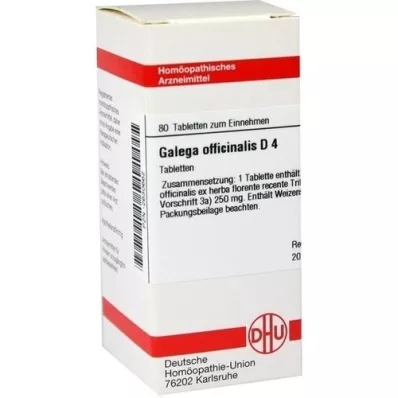 GALEGA officinalis D 4 tabletten, 80 st