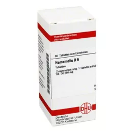 HAMAMELIS D 6 tabletten, 80 stuks
