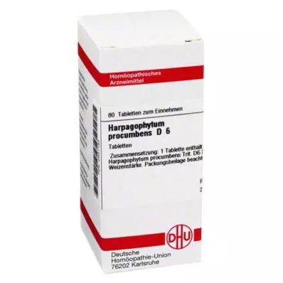HARPAGOPHYTUM PROCUMBENS D 6 tabletten, 80 stuks HARPAGOPHYTUM PROCUMBENS D 6 tabletten, 80 stuks