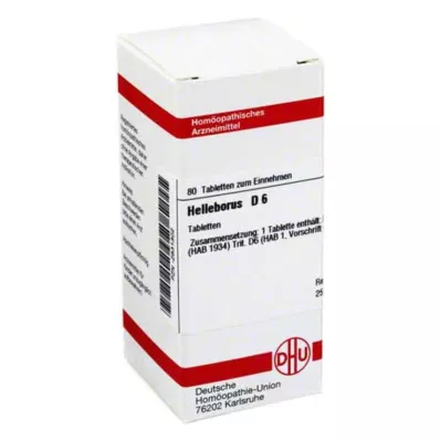 HELLEBORUS D 6 tabletten, 80 stuks HELLEBORUS D 6 tabletten, 80 stuks