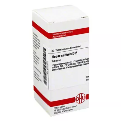 HEPAR SULFURIS D 2 tabletten, 80 st HEPAR SULFURIS D 2 tabletten, 80 st