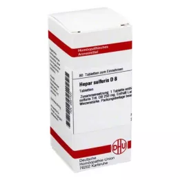 HEPAR SULFURIS D 8 tabletten, 80 stuks
