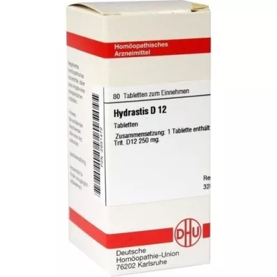HYDRASTIS D 12 tabletten, 80 stuks