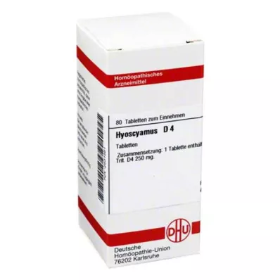 HYOSCYAMUS D 4 tabletten, 80 st HYOSCYAMUS D 4 tabletten, 80 st