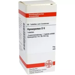 HYOSCYAMUS D 6 tabletten, 80 stuks